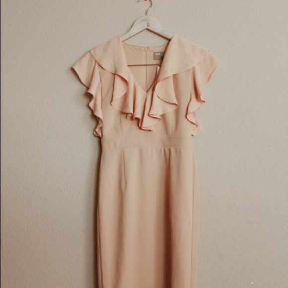 ASOS Ruffle Cocktail Dress Size 2 - Picture 5 of 7